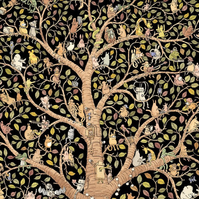 Animal Tree Impresión Giclée