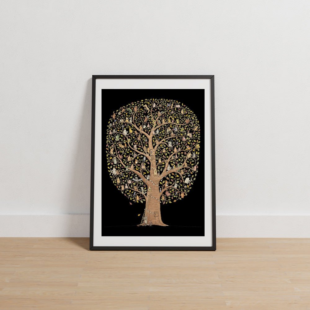 Animal Tree Impresión Giclée
