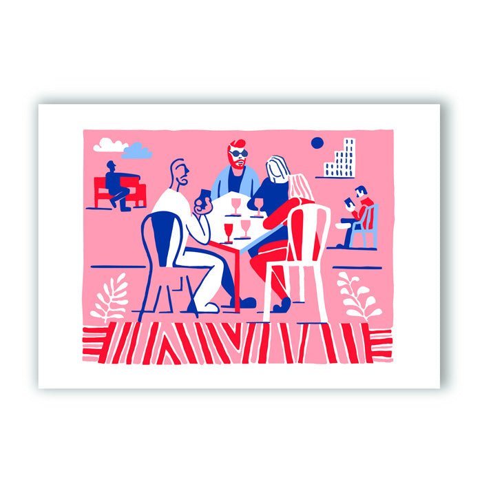 Aperitivo en Conde Duque Impresión Giclée