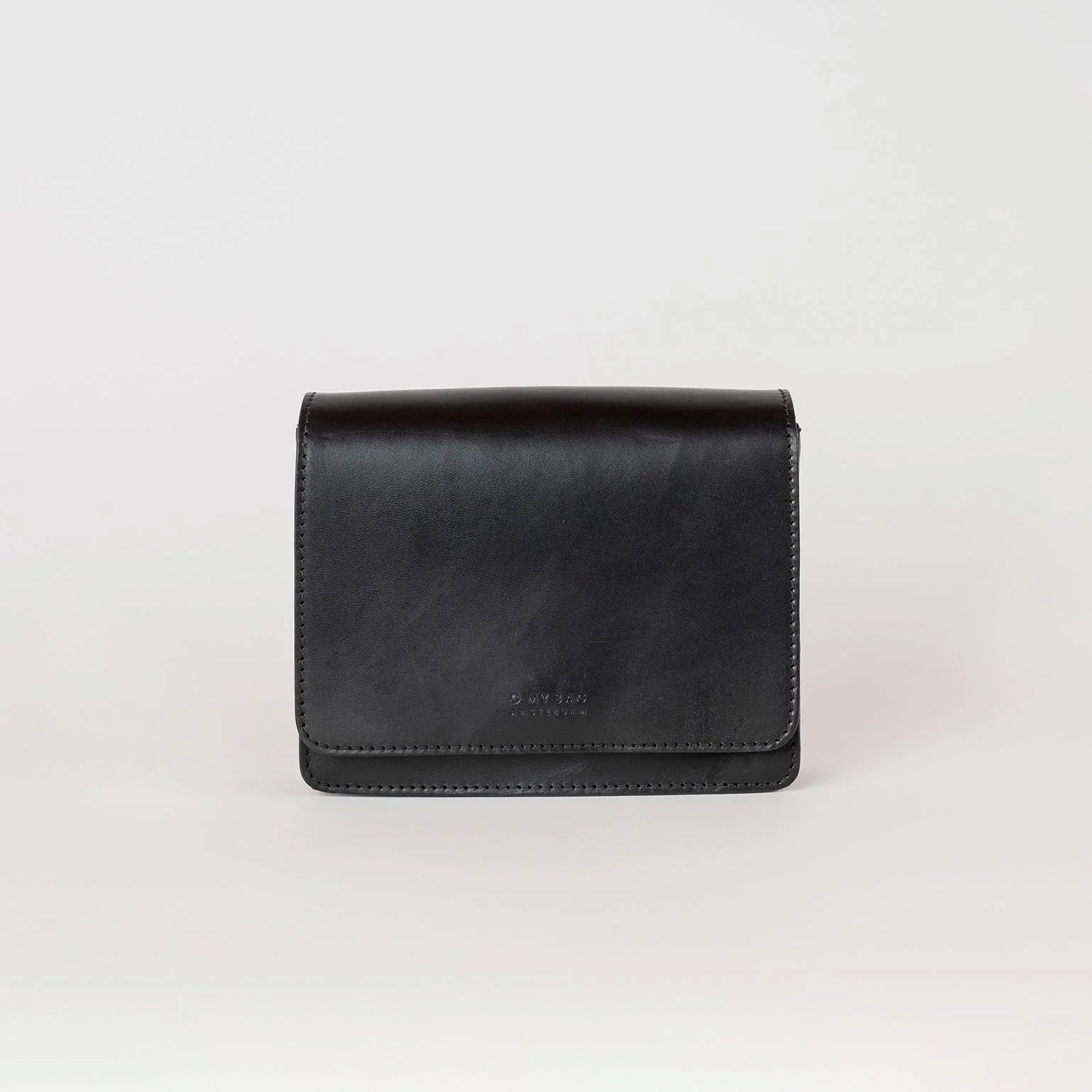 Bolso Mini Audrey Clásico Negro (Correa Tejida/ Correa de Piel)