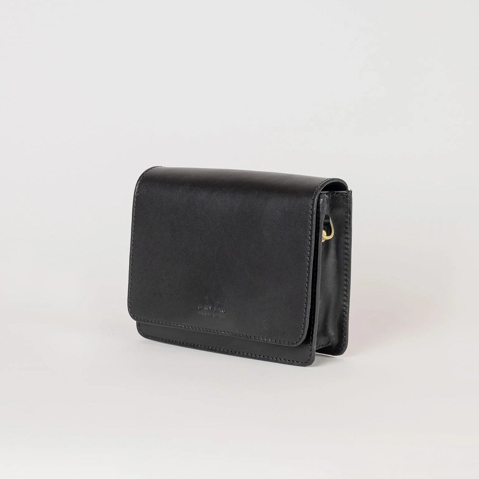 Bolso Mini Audrey Clásico Negro (Correa Tejida/ Correa de Piel)