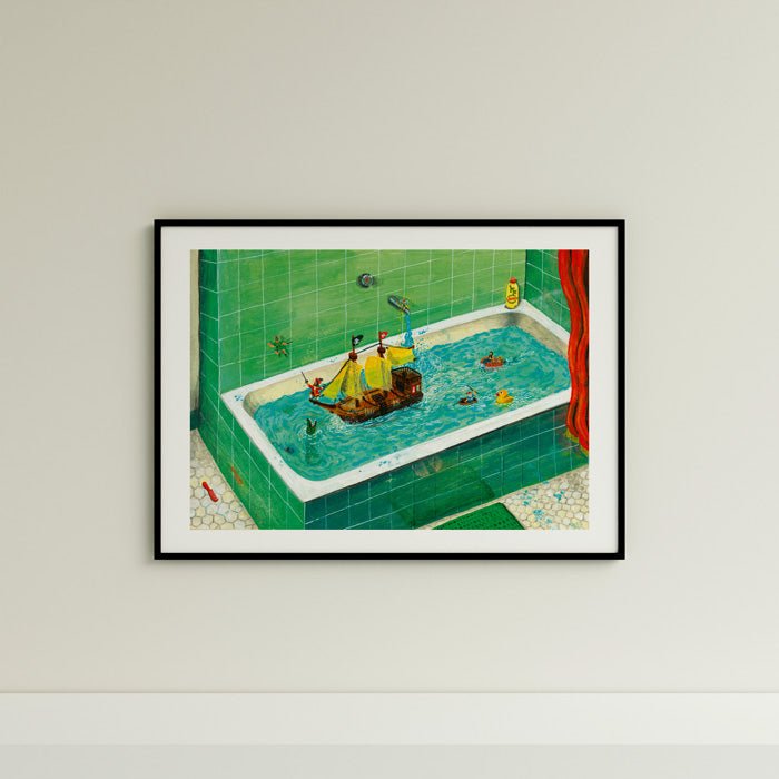 Bañera Peter Pan Giclée Print A3