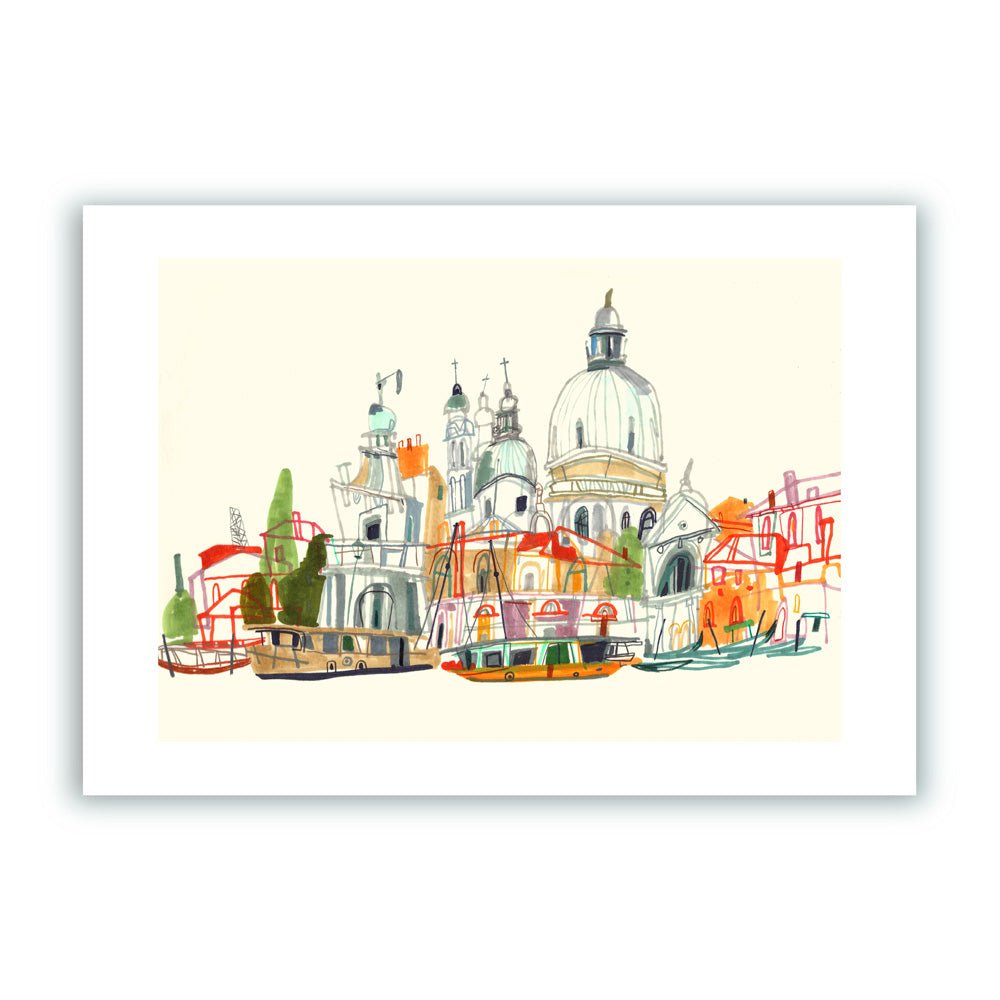 Basilica di Santa Maria della Salute Impresión Giclée A4