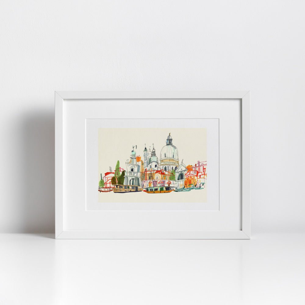 Basilica di Santa Maria della Salute Impresión Giclée A4