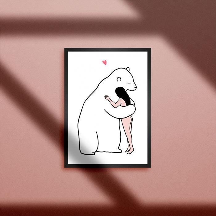 Lorraine Sorlet - Bear Love Giclée Print A3