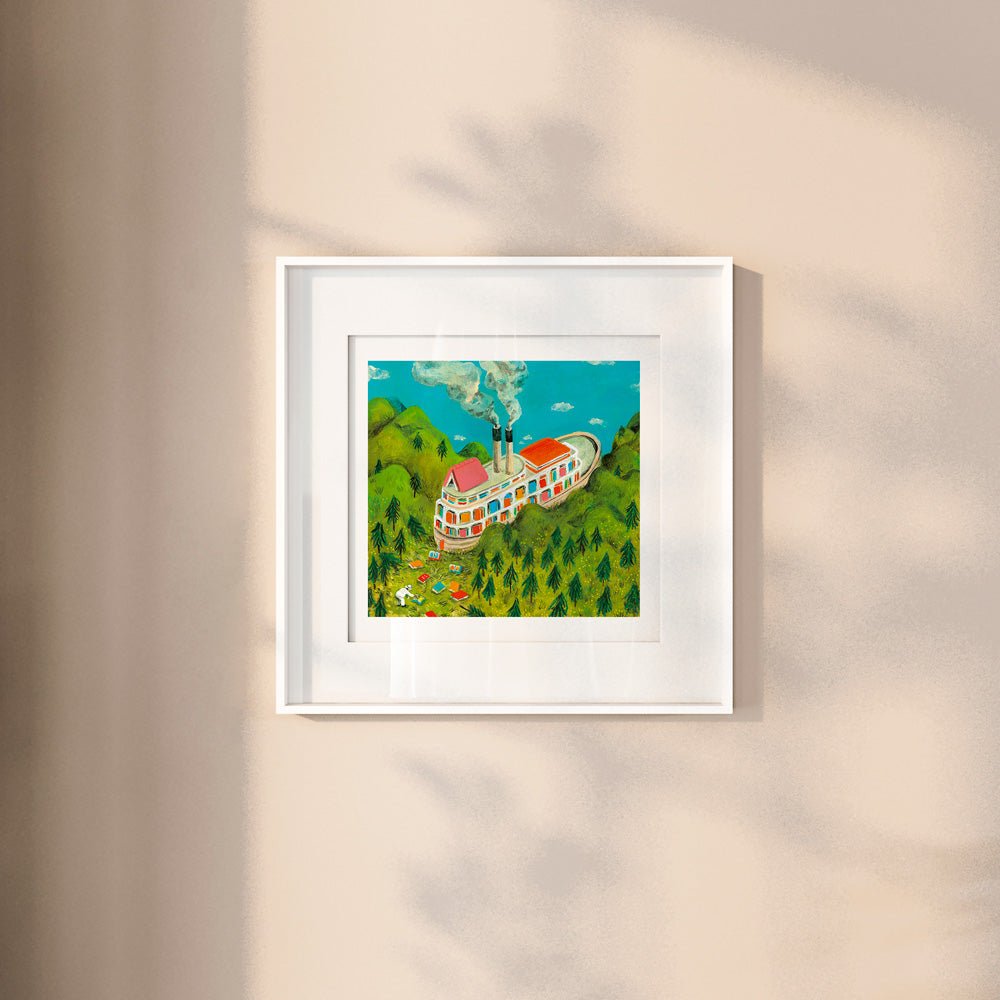 Bibliothèque Fitzcarraldo Giclée Print