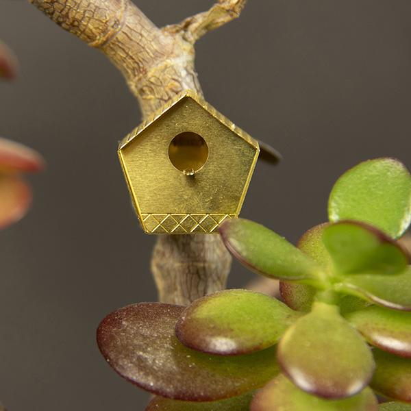 Pequeña Caja de Pájaros Para Tus Plantas