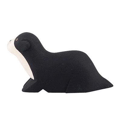 Animal de Madera Pole Pole Nutria Negra