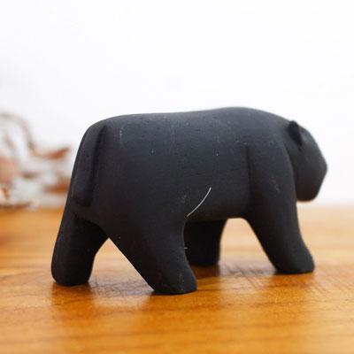 Animal de Madera Pole Pole Pantera Negra