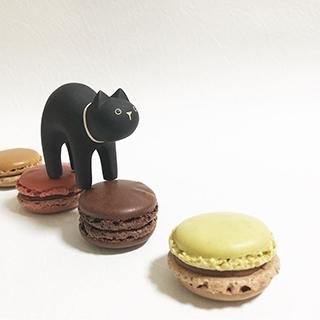 Pole Pole Wooden Animal Black Cat