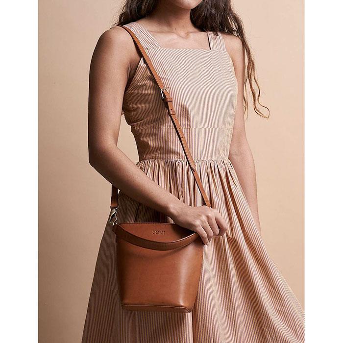 Bolso Bucket Bobbi Clásico Coñac