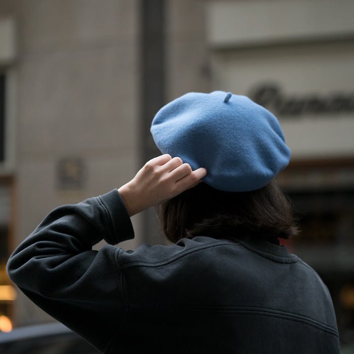 Dame Boina Lana Merino con Forro Azul 75