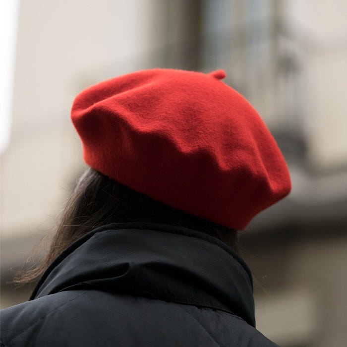 Dame Boina Lana Merino con Forro Rojo 44
