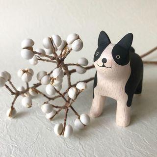 Pole Pole Wooden Animal Boston Terrier