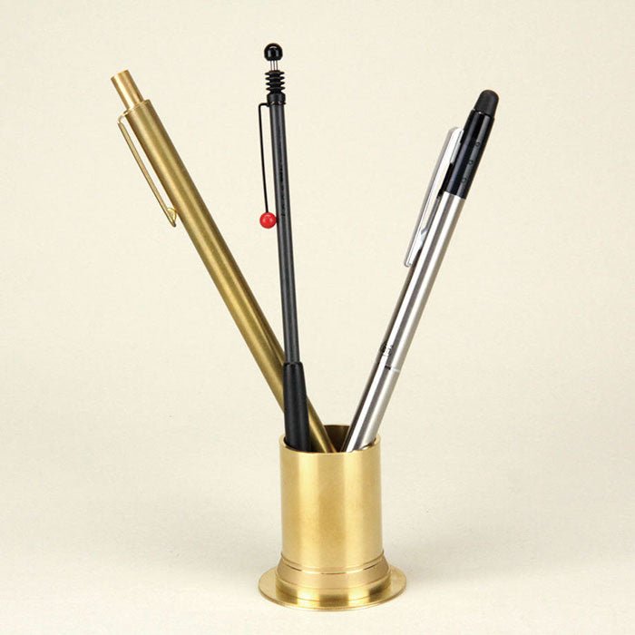 Brass Pen Stand 02 Solid