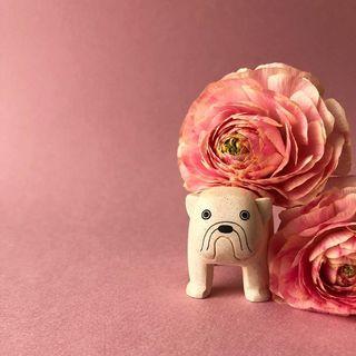 Pole Pole Wooden Animal Bulldog