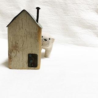 Pole Pole Wooden Animal Bulldog