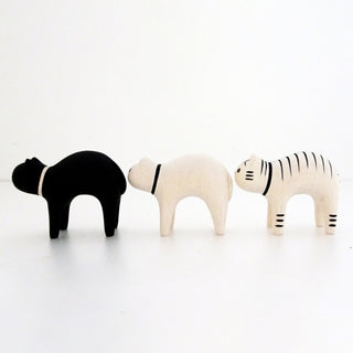 Animal de Madera Pole Pole Gato Tigre