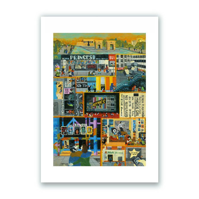 Cines Plaza de España Impresión Giclée