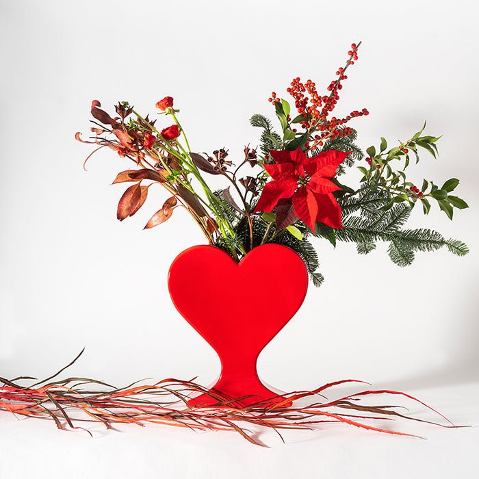Vase Cor Red