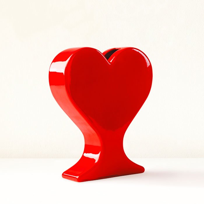 Vase Cor Red