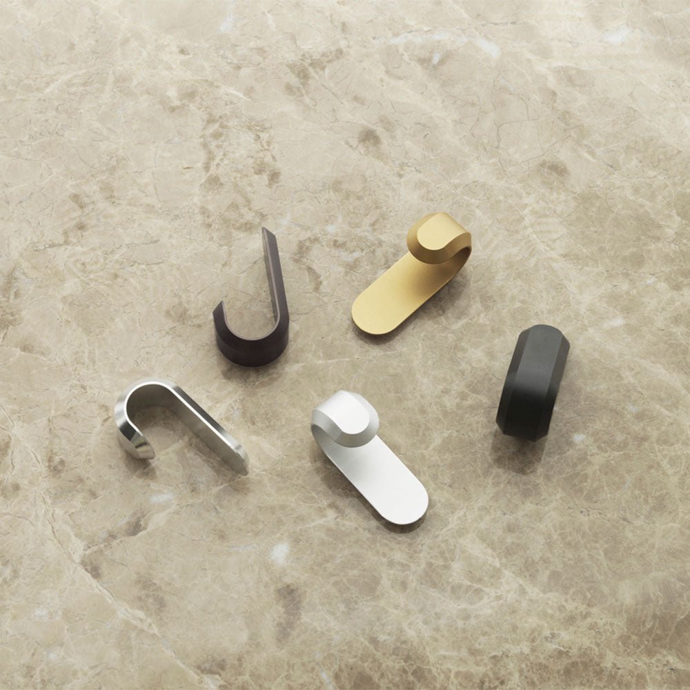 Curve Mini Hooks Matt Black (Set de 2)
