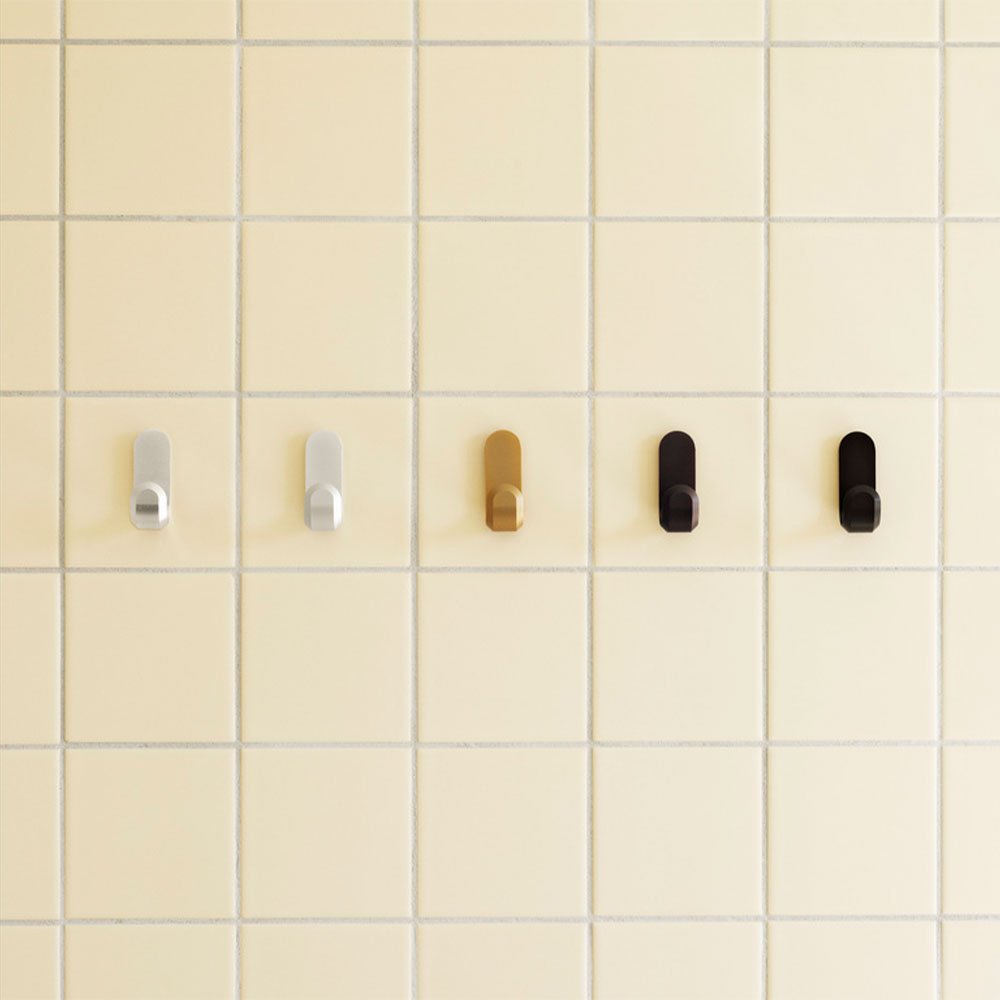 Curve Mini Hooks Matt Black (Set de 2)