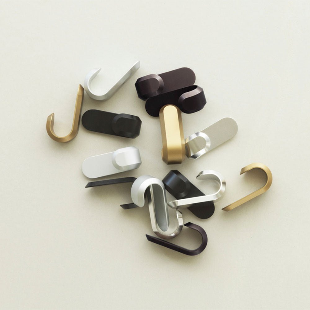 Curve Mini Hooks Matt Black (Set de 2)