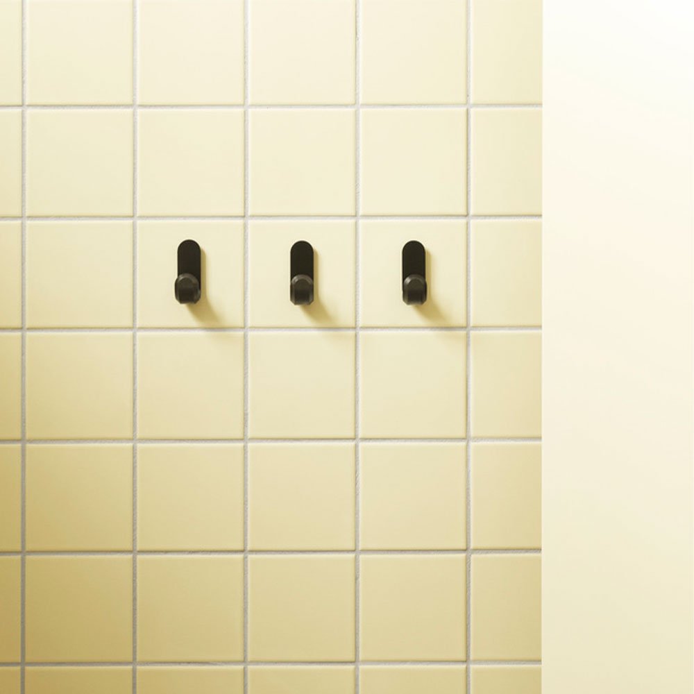 Curve Mini Hooks Matt Black (Set de 2)