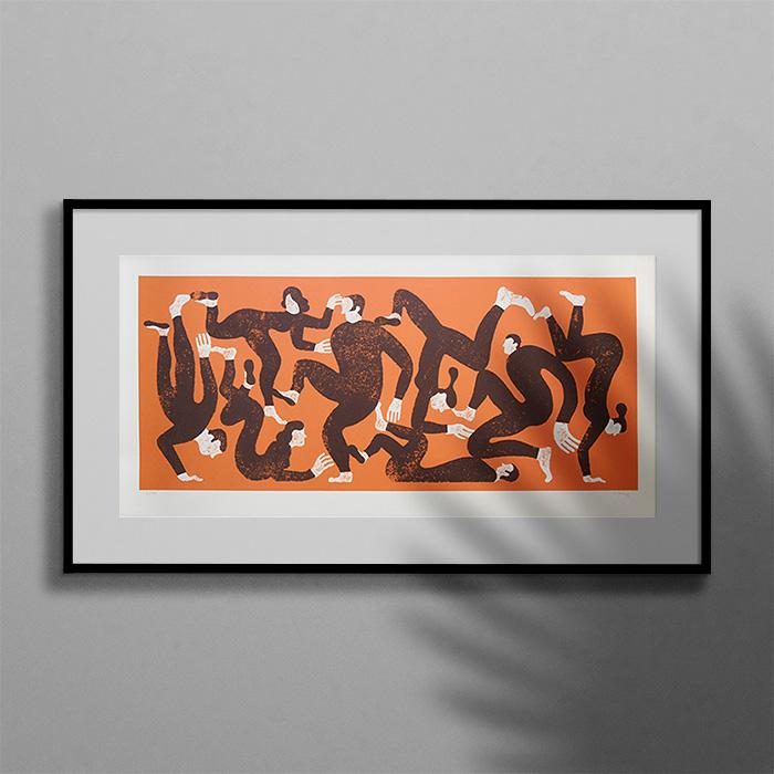 Sérigraphie en édition limitée Dance 1