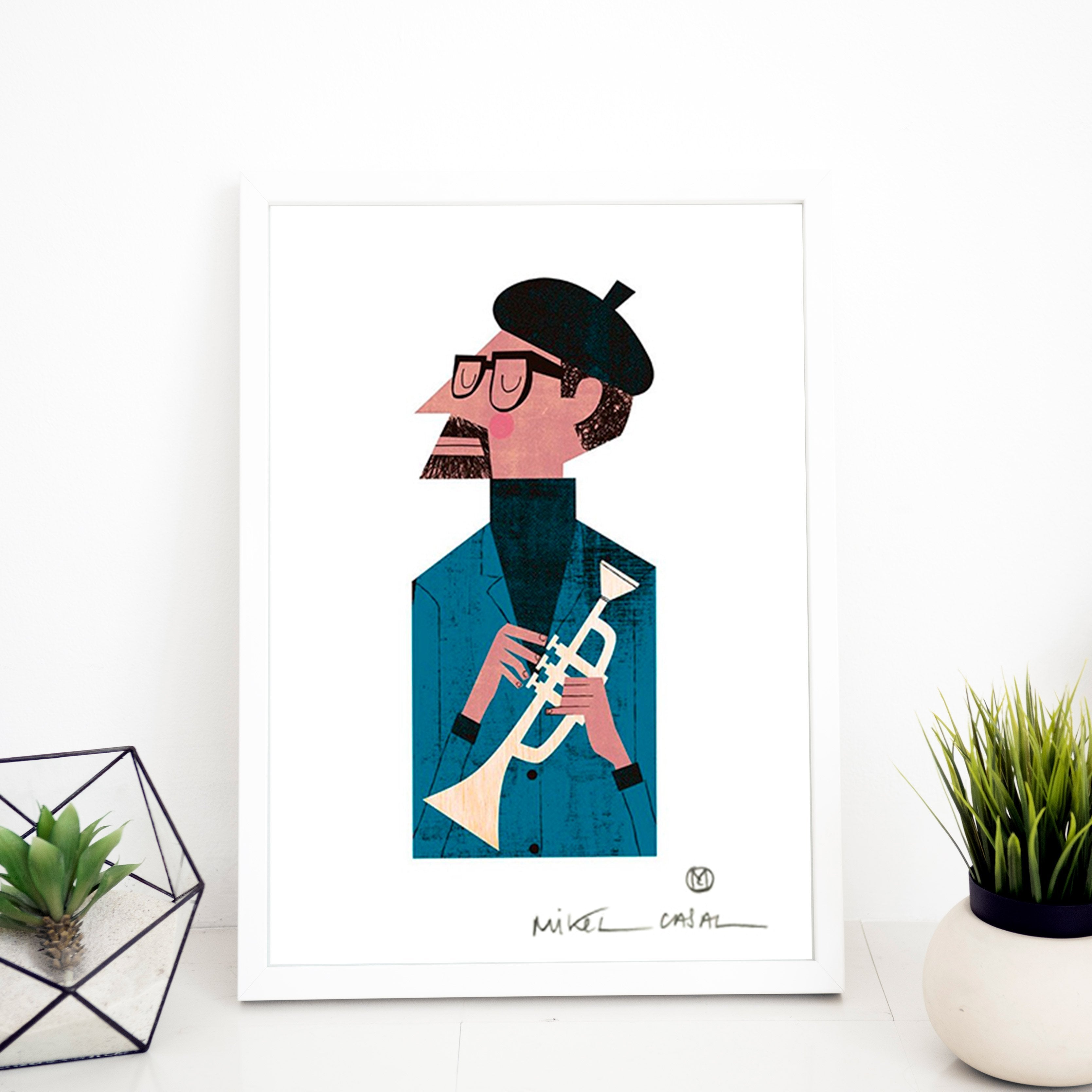 Dizzy Gillespie Giclée Print A5