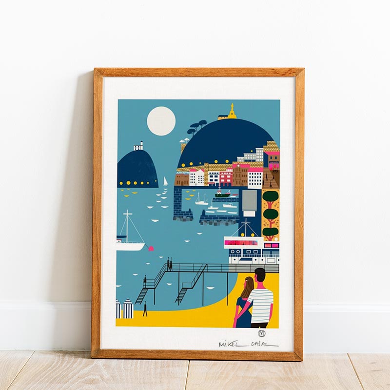 Donostiako Gauak A4 Impression Giclée