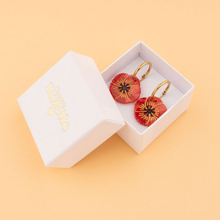 Pendientes Amapolas