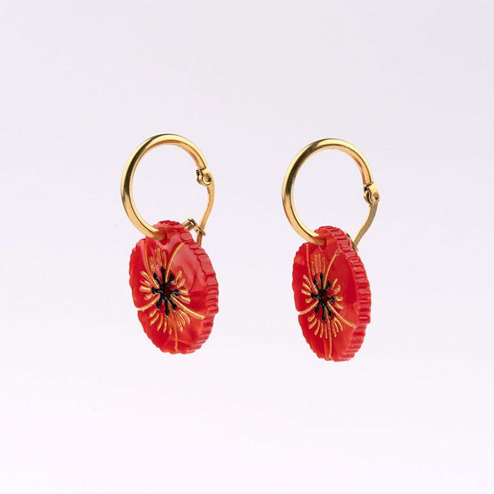 Pendientes Amapolas
