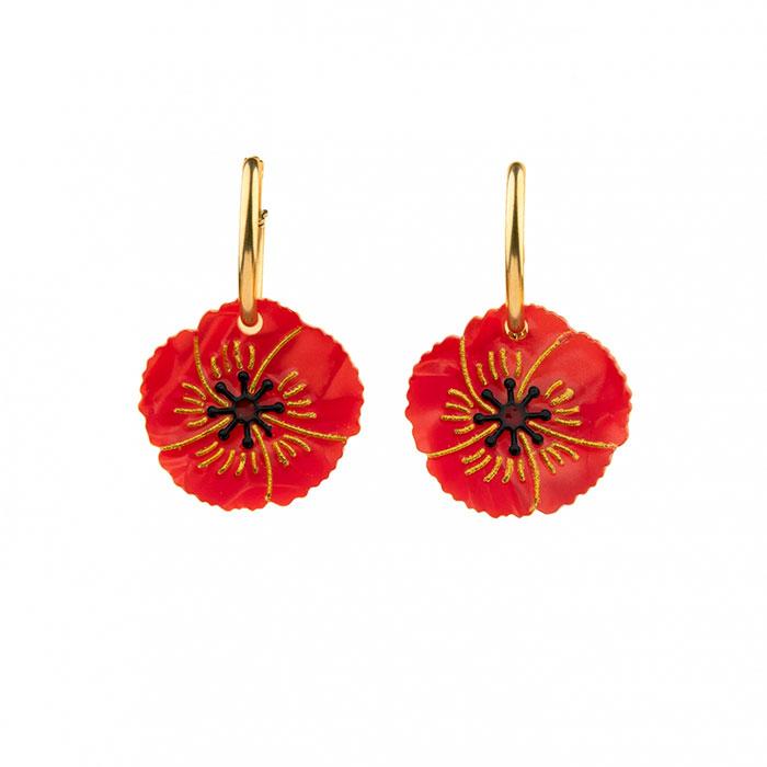 Pendientes Amapolas