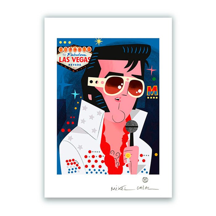 Elvis Giclée Print A5
