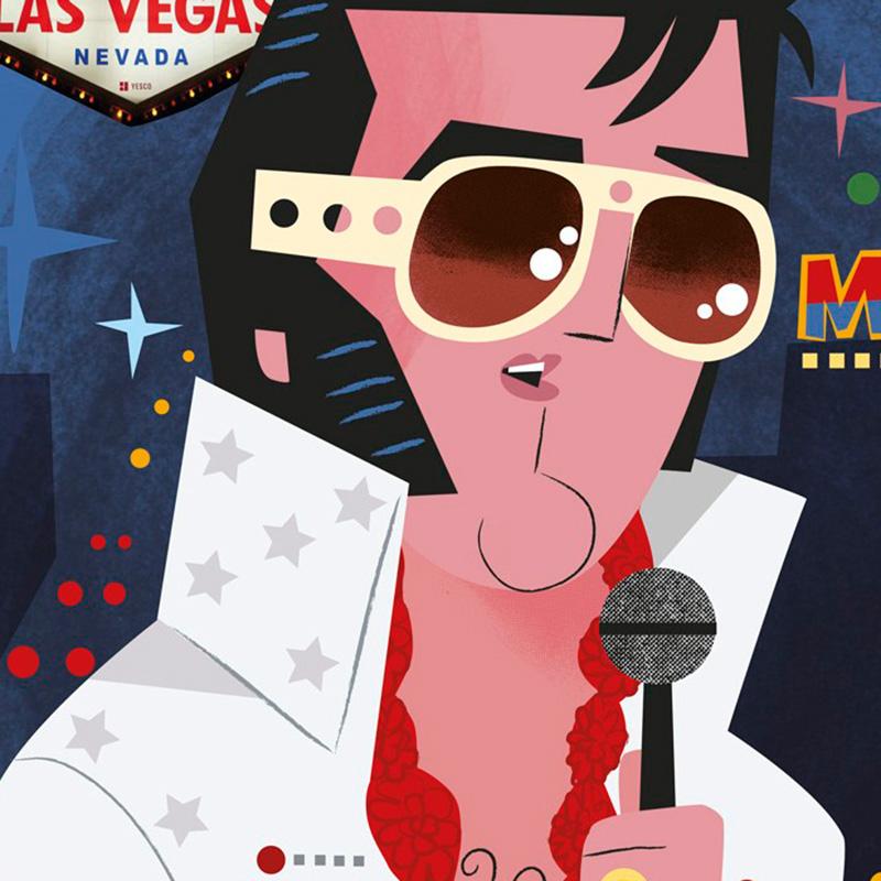 Elvis Giclée Print A5