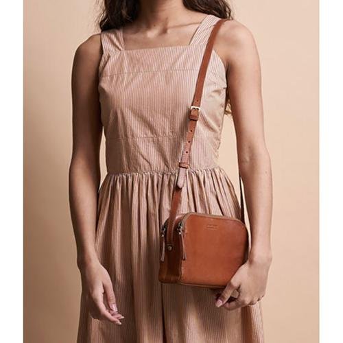 Bolso Emily Stromboli Coñac (Correa Cuero)