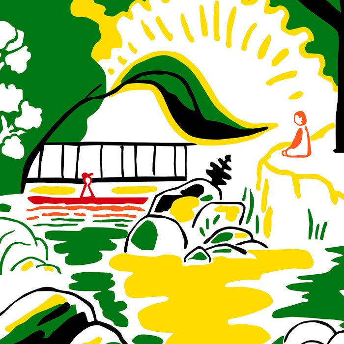 Encuentro en el Río Giclée Print