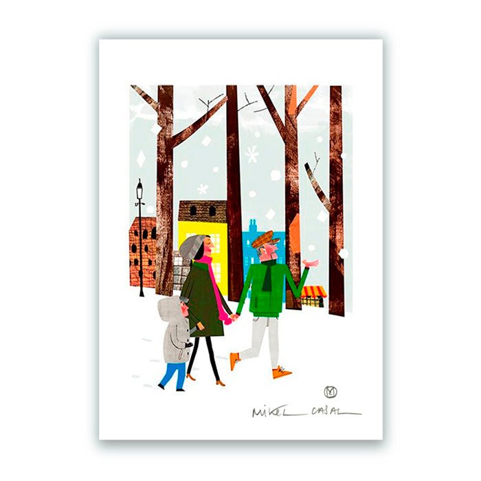 Famille Fine Art Paper Print A4