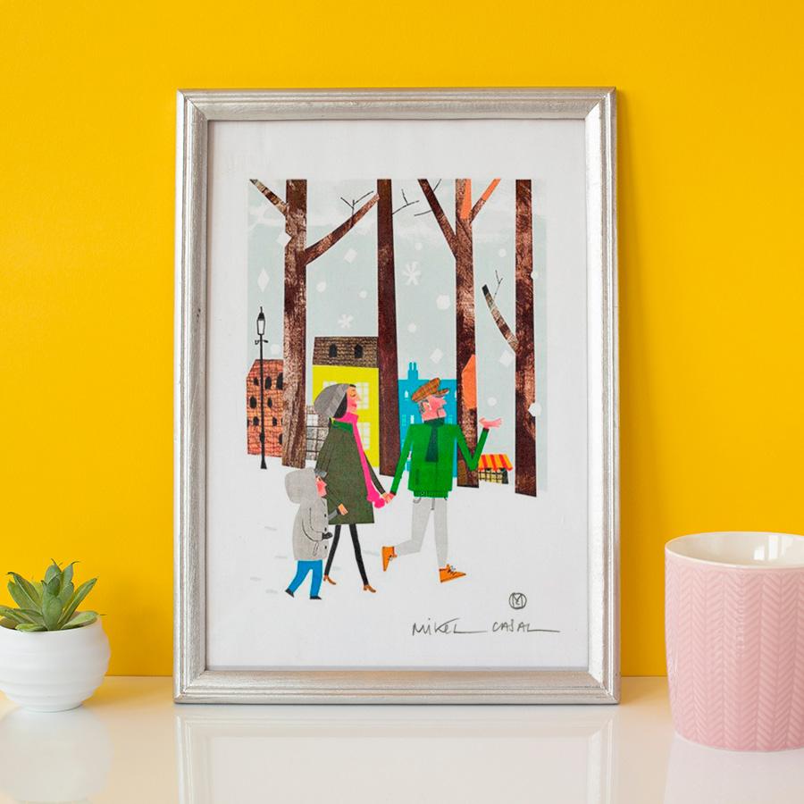 Famille Fine Art Paper Print A4