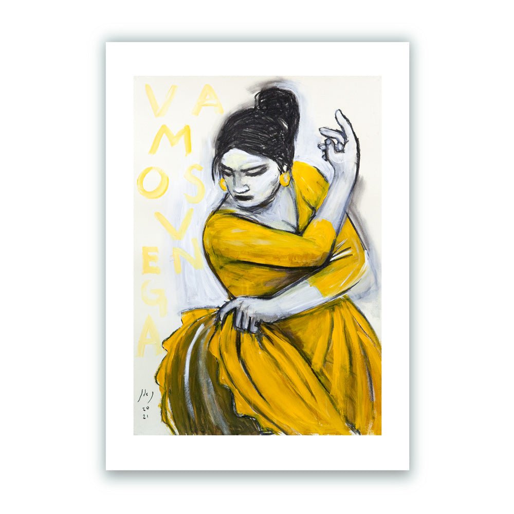 Flamenca "Vamos Venga" Impresión Giclée
