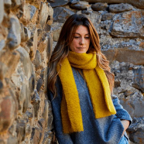 Mohair Foulard Beige 019 18x170