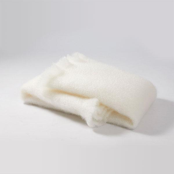 Mohair Foulard Pure White 001 18x170