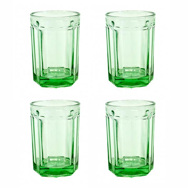 Vasos Fish & Fish Verde L (set de 4)