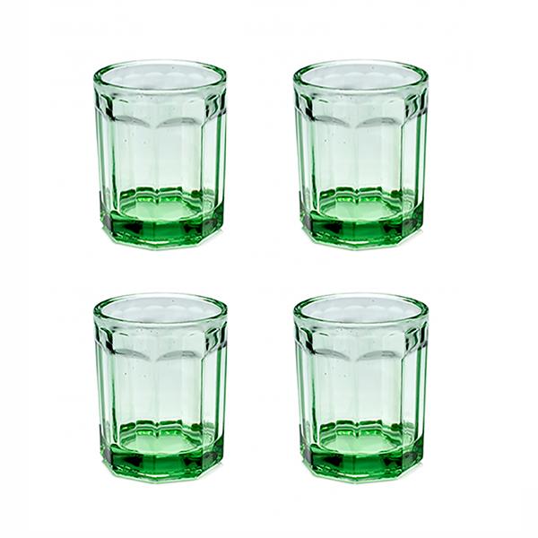 Vasos Fish & Fish Verde M (set de 4)