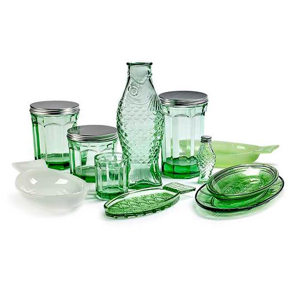 Vasos Fish & Fish Verde L (set de 4)