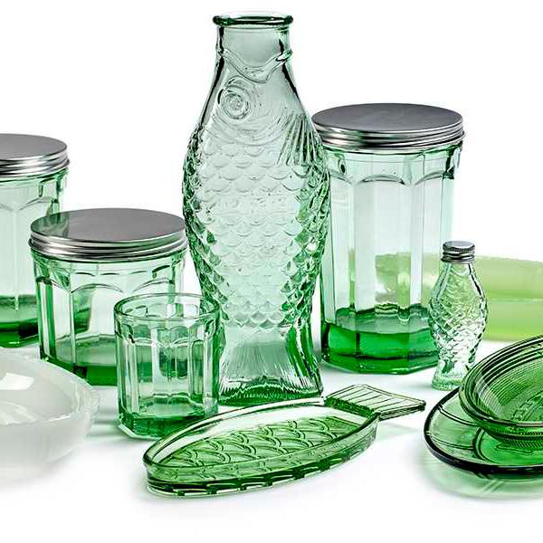 Vasos Fish & Fish Verde L (set de 4)