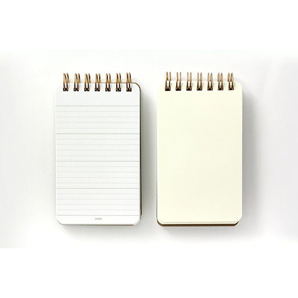 Carnet à anneaux noir WM Grain