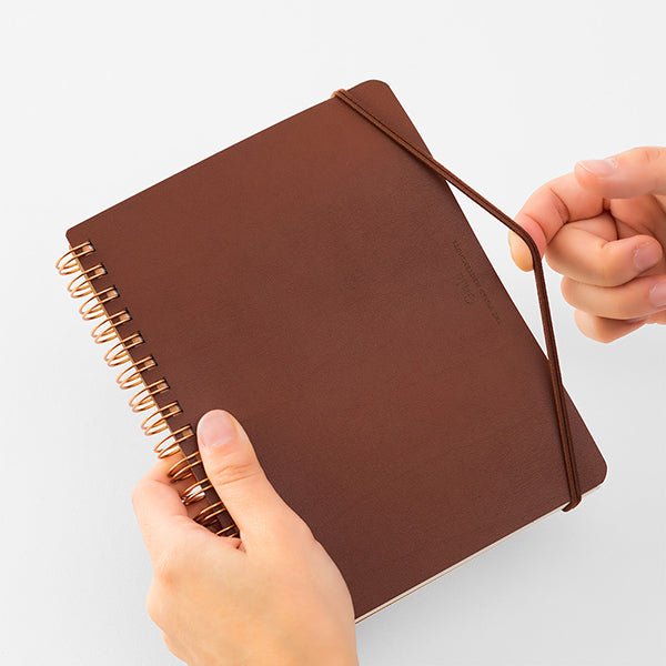 Cuaderno de Anillas WM Grain Variante B6 Marrón Oscuro